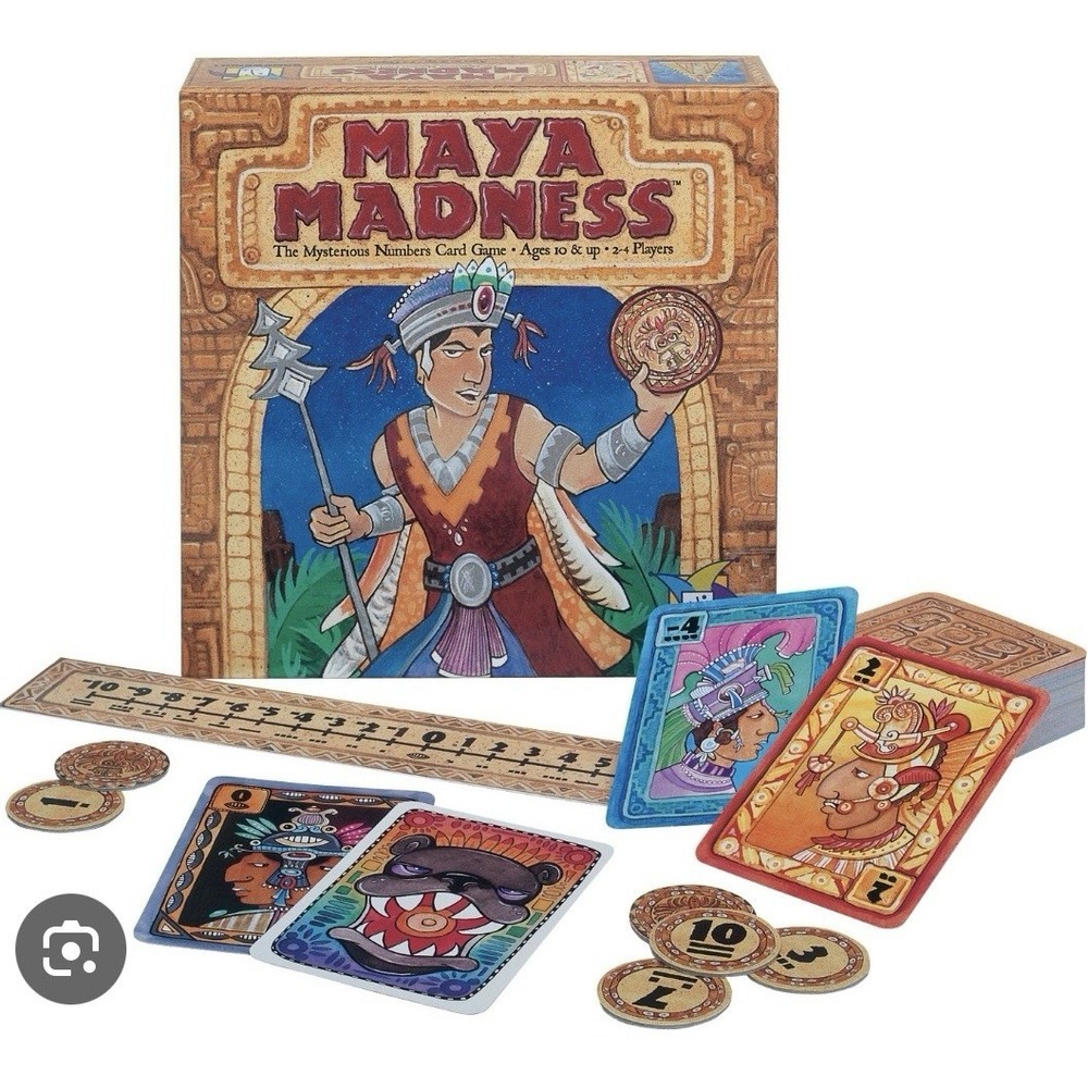 Maya Madness The‎ Mysterious Numbers Card Game 2003 Gamewright COMPLETE New Gift